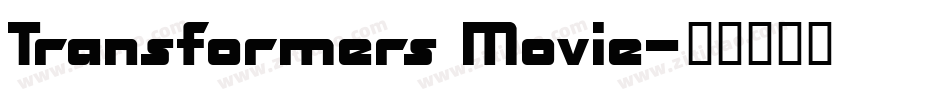 Transformers Movie字体转换